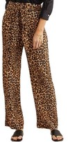 Thumbnail for your product : Nanushka Luma Belted Leopard-print Plisse-jersey Straight-leg Pants