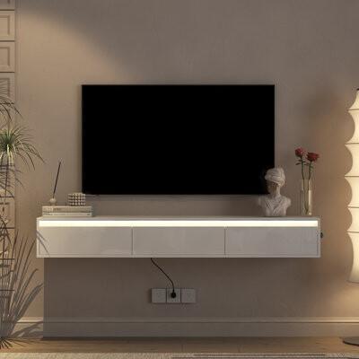 5OaksFurniture Jalonda LED Wall Mounted TV Stand For Tvs Up To 40''