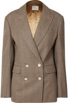 Thumbnail for your product : Hillier Bartley Checked Double-breasted Wool Blazer