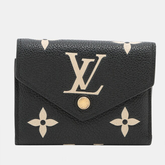 Louis Vuitton Bicolor Monogram Empreinte Portefeuille Victorine M80968 Noir  x Complaint Compact Wallet - ShopStyle