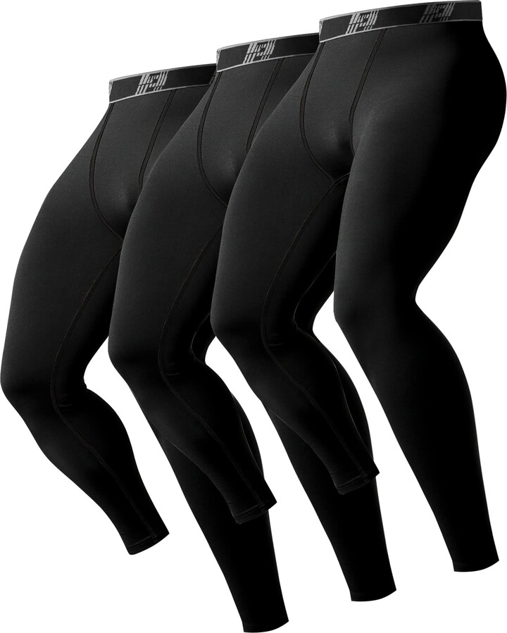 HOPLYNN Men's Leggings Sports Compression Pants Quick Dry Base