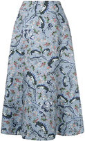 Erdem - embroidered flared skirt 