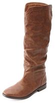 Thumbnail for your product : Charlotte Russe Slouchy Flat Knee-High Riding Boots