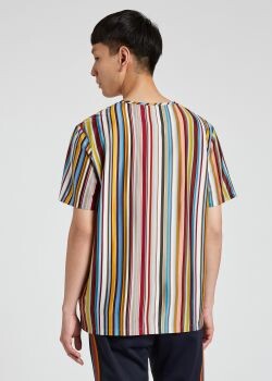 Paul Smith Men's Oversized Signature Stripe T-Shirt