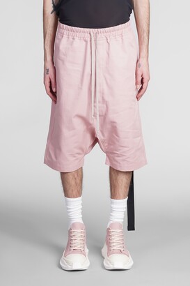 Drkshdw Drawstring Pods Shorts In Fuxia Cotton