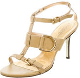 Thumbnail for your product : Dolce & Gabbana Leather Buckle-Accented Sandals