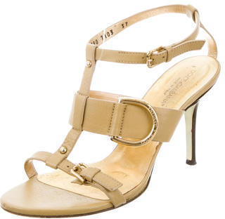 Dolce & Gabbana Leather Buckle-Accented Sandals