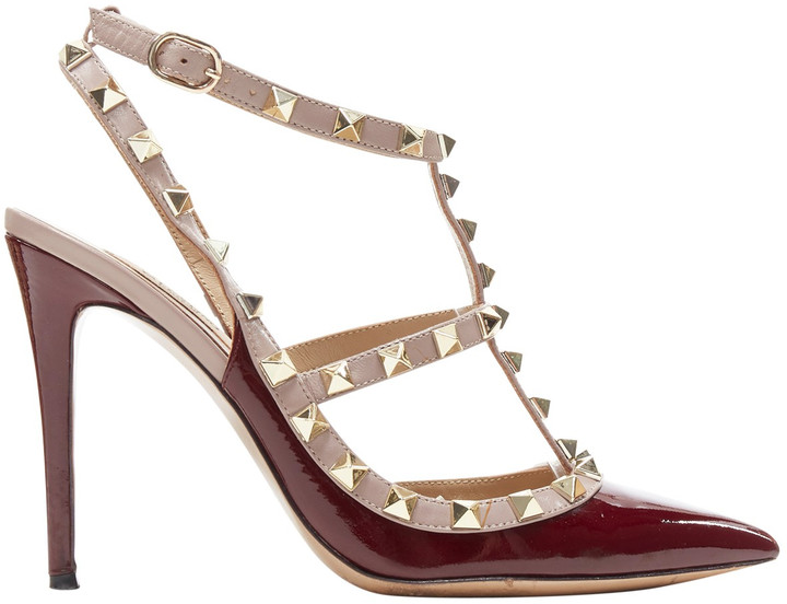 valentino burgundy shoes