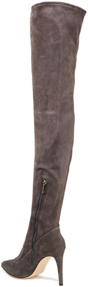 Sergio Rossi Stretch-suede Thigh Boots