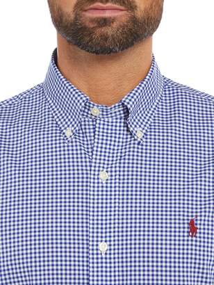 Polo Ralph Lauren Men's Stretch poplin gingham long sleeve shirt