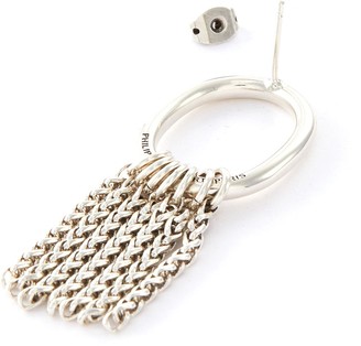 Philippe Audibert 'Jenny Lisse' chain fringe cutout circle earrings