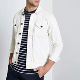 Thumbnail for your product : River Island Mens White Only & Sons denim jacket