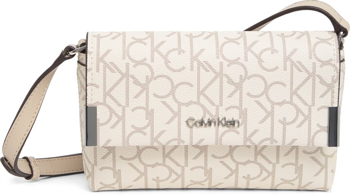 Calvin Klein Printed Pindot Logo Crossbody Bag - ShopStyle