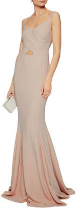 Stella McCartney Fluted Wrap-effect Crepe Gown