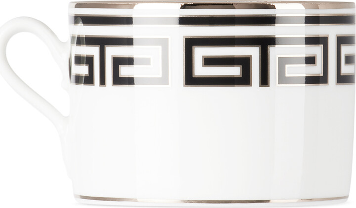 Ginori 1735 White & Black Labirinto Tea Cup