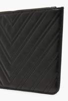 Thumbnail for your product : boohoo Chevron Quilt Zip Top Clutch