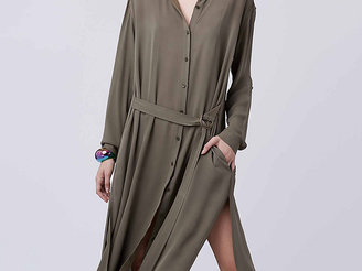 Diane von Furstenberg Clarise Midi Shirt Dress