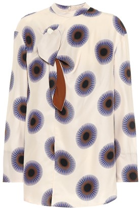 Stella McCartney Printed silk blouse