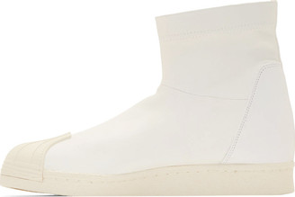 Rick Owens White adidas by Superstar Boots
