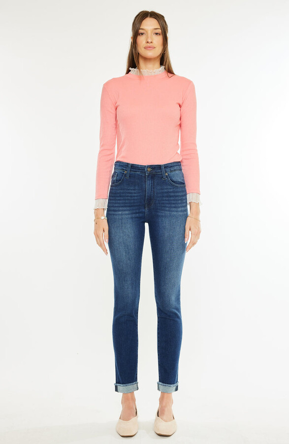 Kancan Janice Essentials High Rise Cigarette Leg Jeans