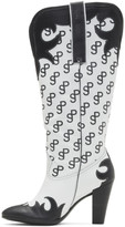 Thumbnail for your product : Saks Potts SSENSE Exclusive White Ecco Edition Western 75 Boots