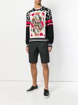Thumbnail for your product : Dolce & Gabbana poker cards print sweatshirt