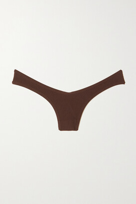 Andrea Adamo Ribbed Stretch-jersey Thong