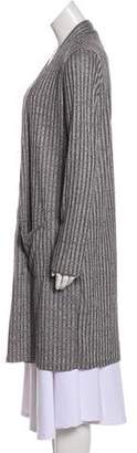 Fleurette Striped Open Front Cardigan