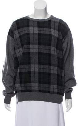 Malo Plaid Cashmere Sweater