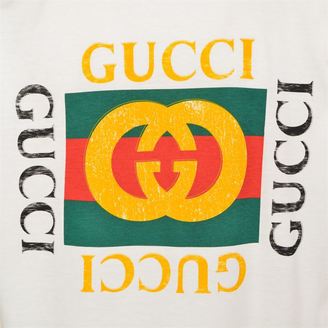 Gucci Tiger Face Crew Neck T Shirt