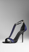 Thumbnail for your product : Burberry Glossy Calfskin Sandals