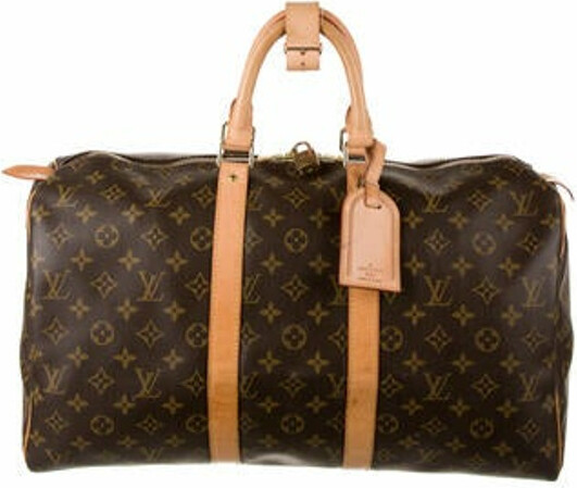 Louis Vuitton Monogram Keepall 45 brown - ShopStyle Duffle Bags