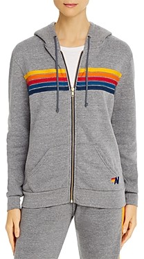 hoodie with rainbow stripe