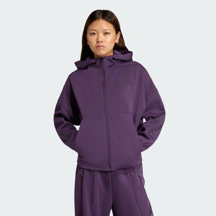 adidas Z.N.E. Full-Zip Hoodie Aurora Plum XS Womens