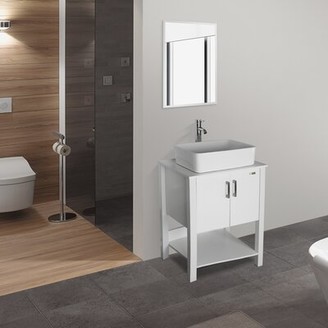 24 Single Bathroom Vanity Set, Karson 24 Single Bathroom Vanity Set With Mirror