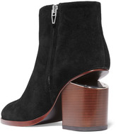 Thumbnail for your product : Alexander Wang Gabi Cutout Suede Ankle Boots - Black