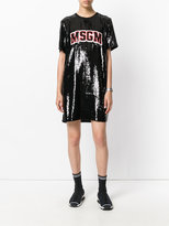 Thumbnail for your product : MSGM branded T-shirt dress