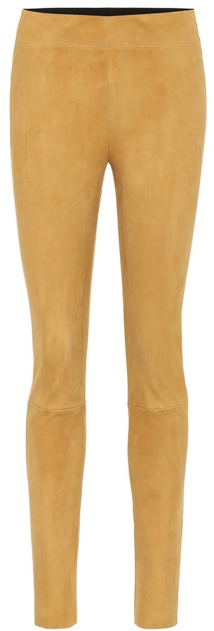 suede skinny trousers