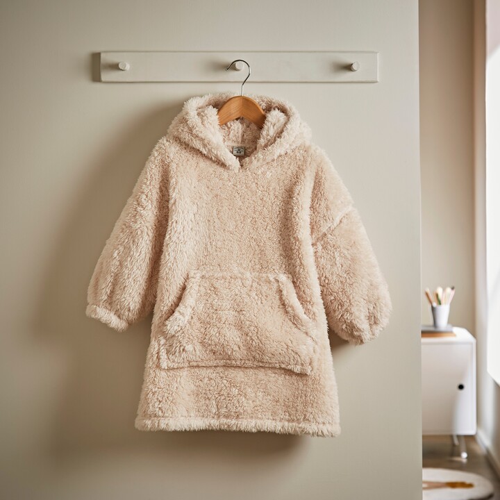 Dunelm Cockapoo Kids Oversized Blanket Hoodie Natural ShopStyle Throws