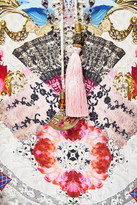 Thumbnail for your product : Camilla Cold-shoulder Embellished Printed Silk Crepe De Chine Blouse