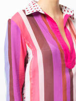 Thumbnail for your product : Michel Klein multi-stripe beach dress