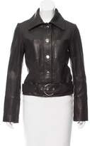 Thumbnail for your product : Veda Leather Button-Up Jacket w/ Tags