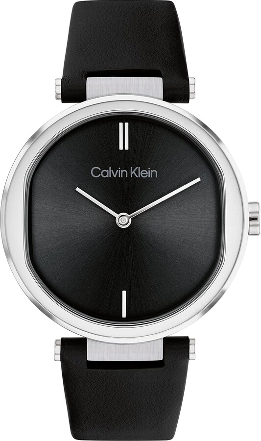 Calvin Klein Men's Square Leather Bracelet