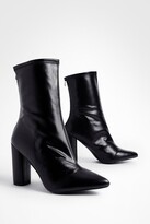 Thumbnail for your product : boohoo Pointed Sock Boots