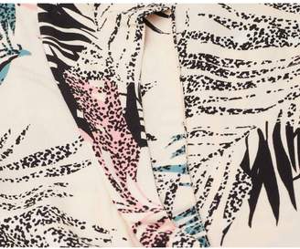 Saint Tropez Palm Print Long Dress Colour: BLUSH, Size: XS