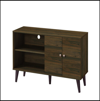 TV Stand For Tvs Up To 47.3", With 2 Storage Shelves& 1 Cabinet, Modern Entertainment Centre For TV In Living Room