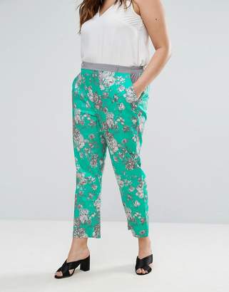 Elvi Turquoise Floral Pants