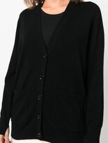 Thumbnail for your product : Allude V-neck wool-blend cardigan