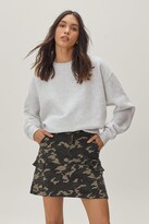 Thumbnail for your product : Nasty Gal Womens Camo Combat Mini Skirt - Green - 10