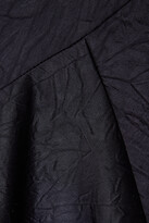 Thumbnail for your product : Vince Draped Crinkled-satin Midi Skirt - Blue